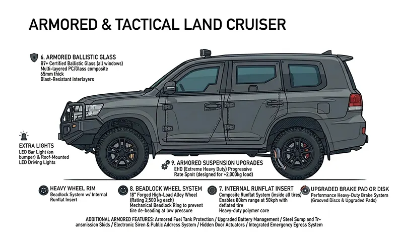 The Ultimate Shield: Armored Toyota Land Cruiser 300